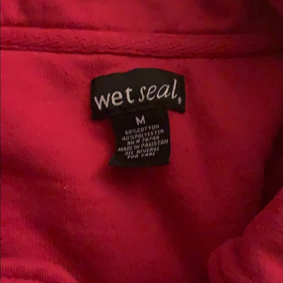 Wet Seal - magenta button down collared “coat” - Picture 2 of 2